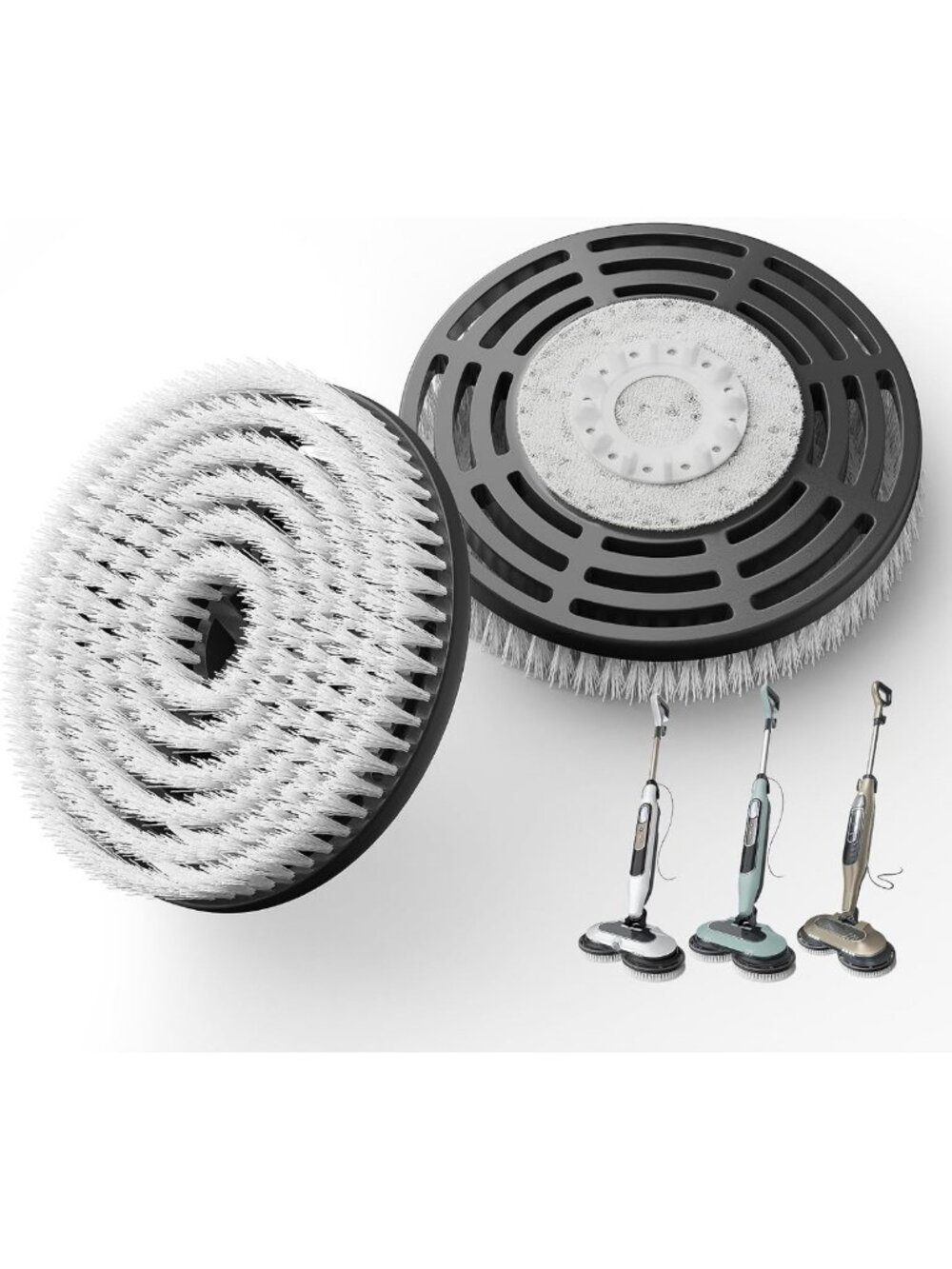 2 Pack Upgraded Steam Mop Pads for Deep Cleaning & Scrubbing - Compatible with